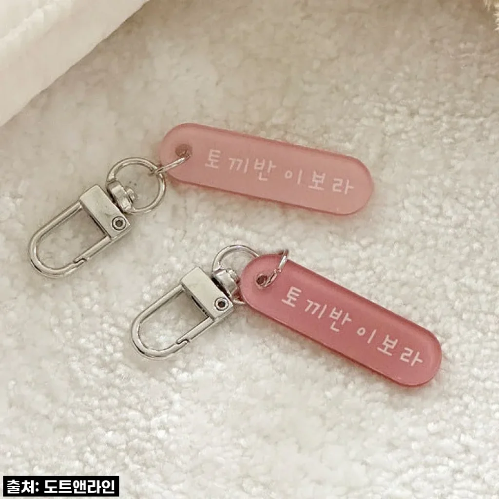 🚨 품절각! 어린이집/유치원 필수템! (15종) 심플 아크릴 네임 키링, 직접 써보니 대만족 찐후기! 🚨
