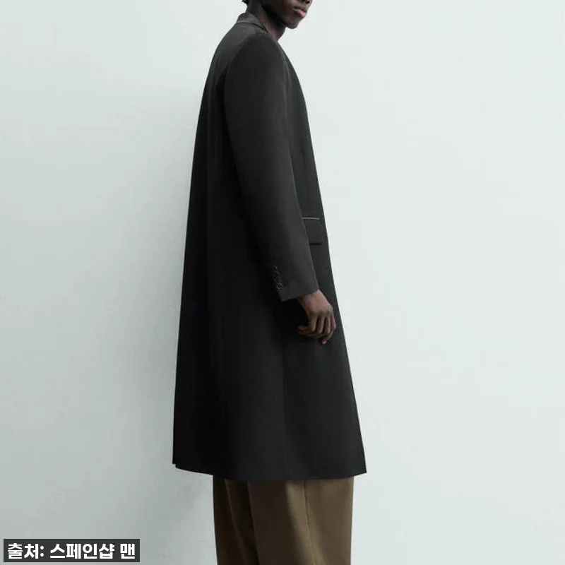 자라 스트라이프 자카드 프록 롱 코트 관련 이미지 4