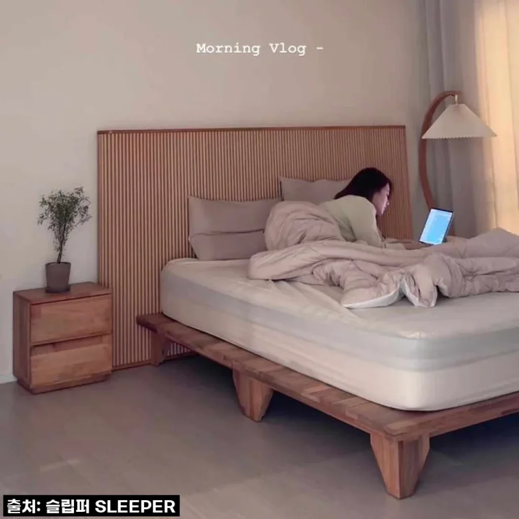 슬립퍼 포루바 호텔 침대 프레임, 매일 밤 우리 집이 특급호텔이 되는 마법! 직접 사용후기