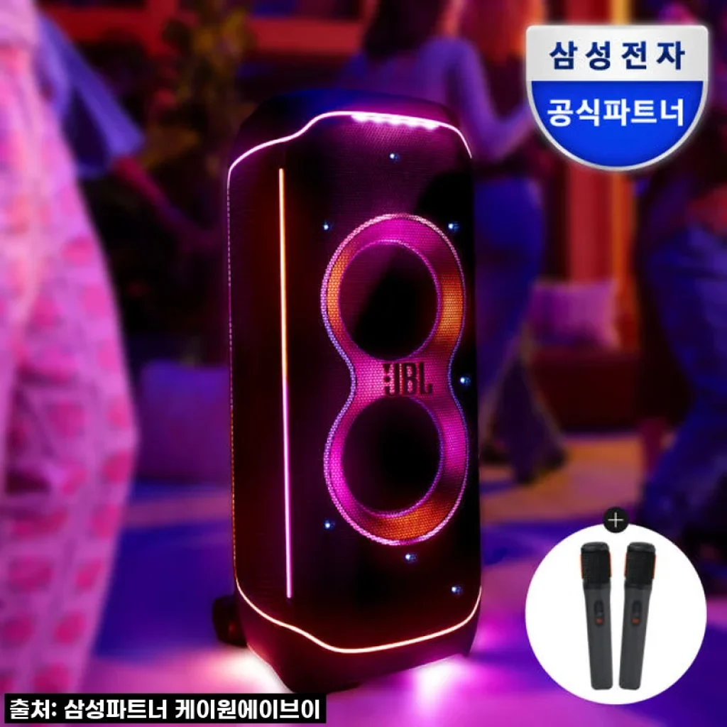 JBL PARTYBOX ULTIMATE 파티박스 버스킹 블루투스 스피커 블랙 마이크 패키지: 압도적인 사운드의 신세계!