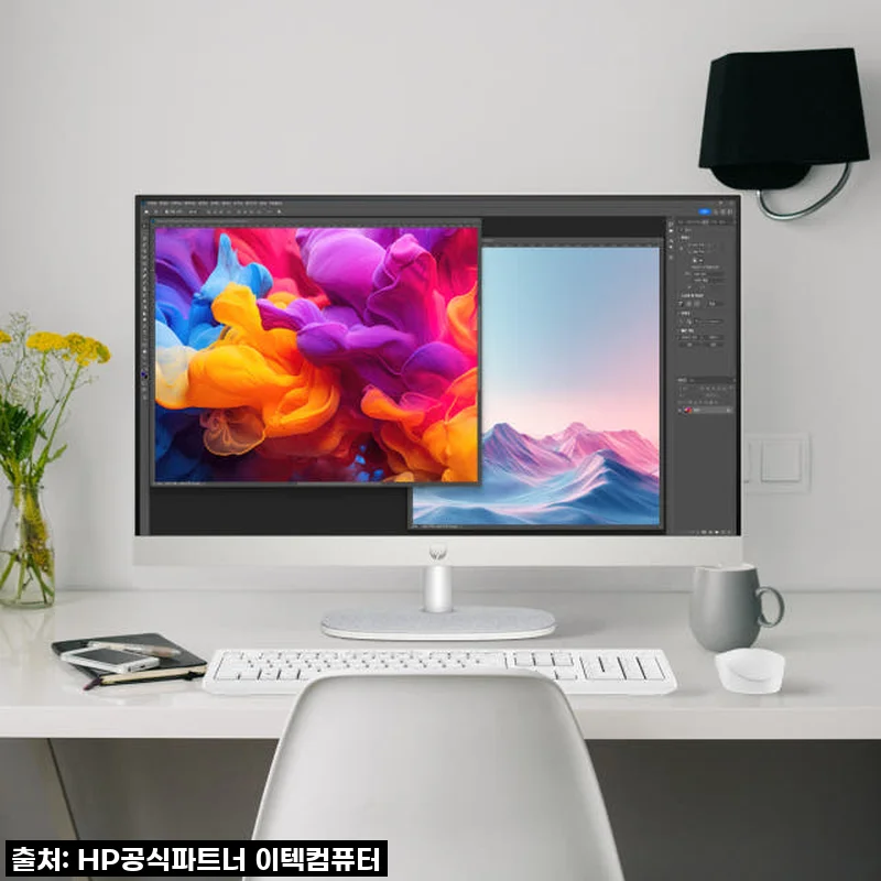 HP 일체형PC 27인치, 드디어 내 공간에 완벽하게 녹아든 스마트 비서!