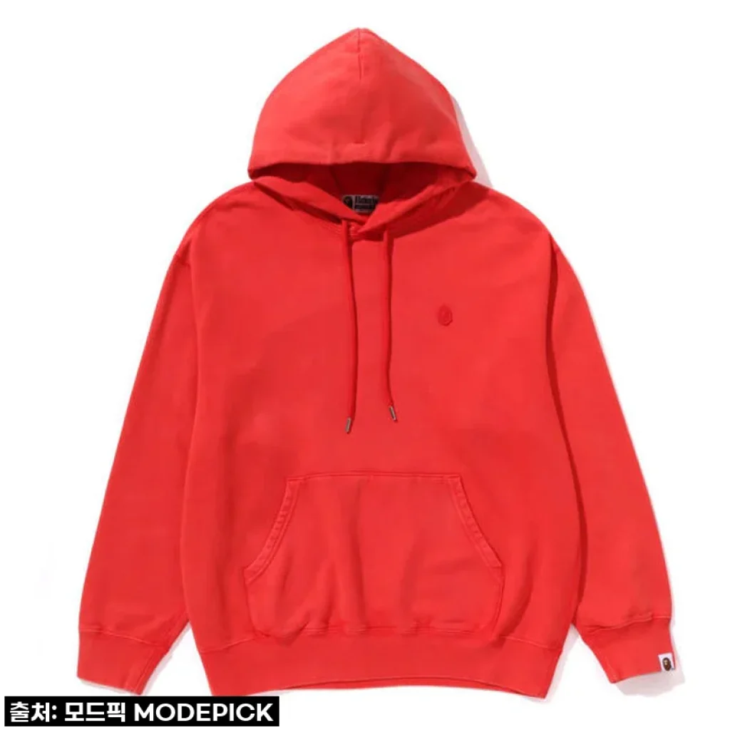 베이프 후드티 GARMENT DYE ONE POINT RELAXED FIT PULLOVER HOODIE 사용후기