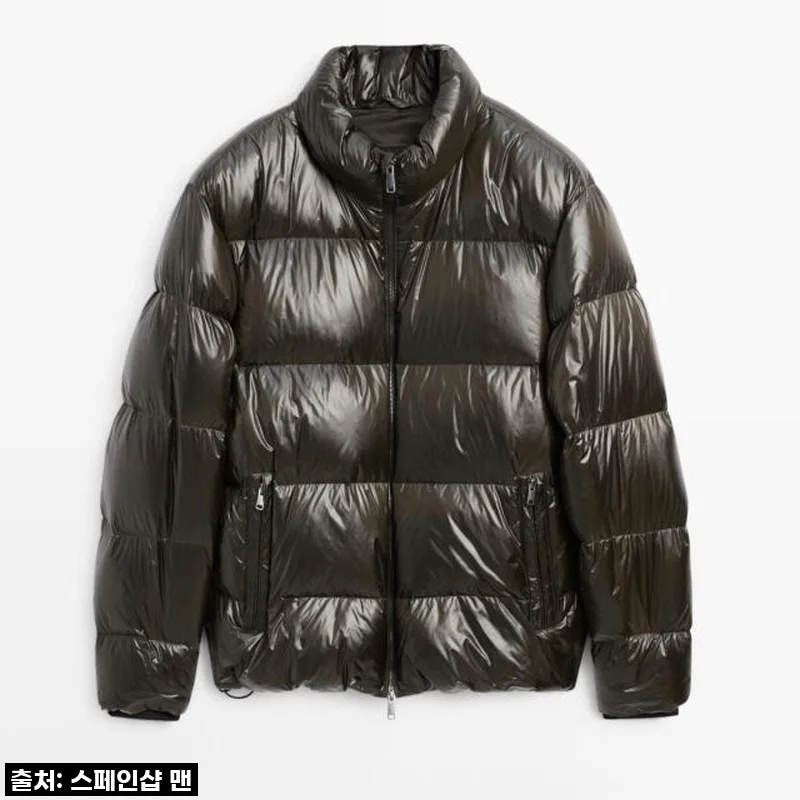 마시모두띠 테크니컬 글로시 다운 패딩 재킷 3141/410 DARK KHAKI 사용후기