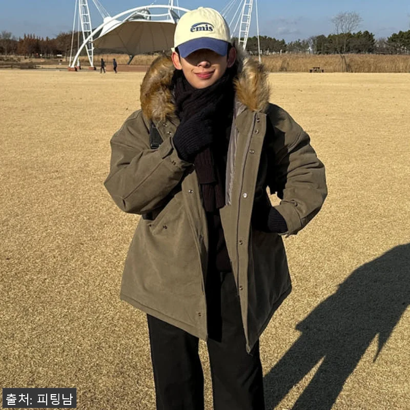 남자 리프 겨울 오버핏 해비 후드 야 관련 이미지 4