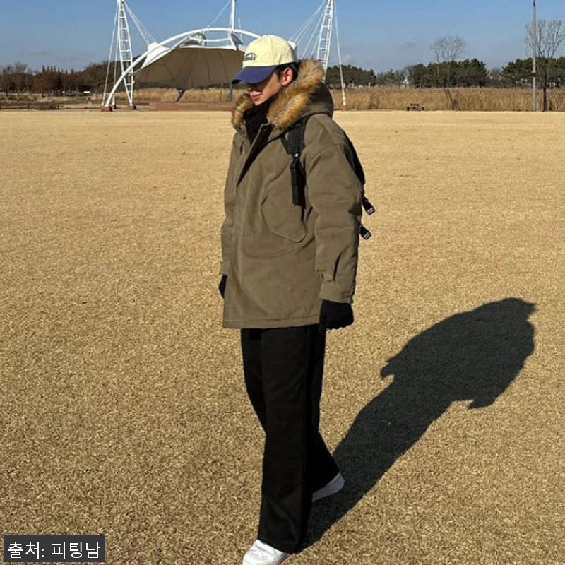 남자 리프 겨울 오버핏 해비 후드 야 관련 이미지 9