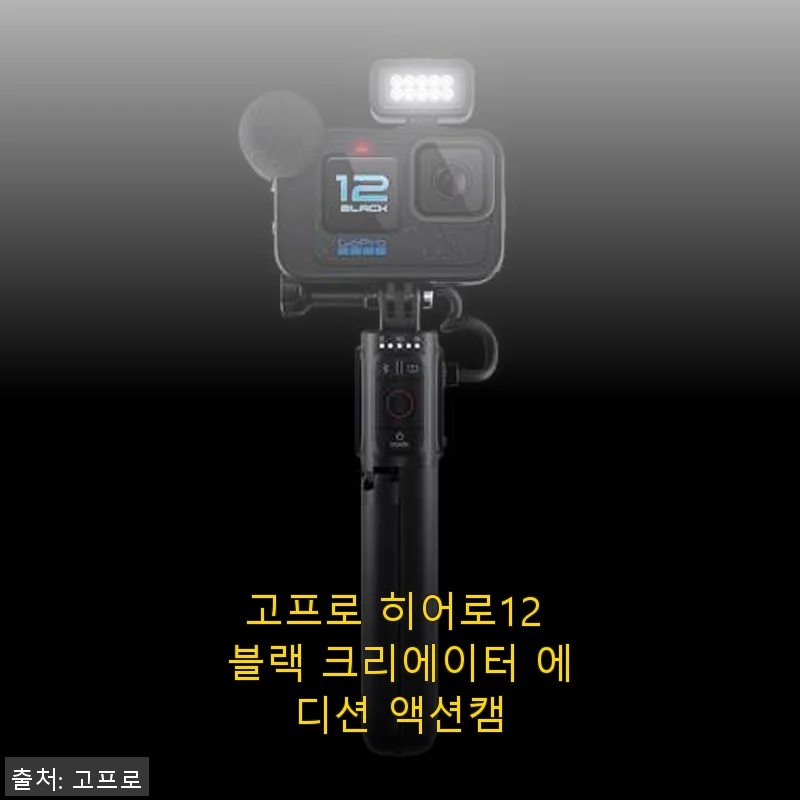 고프로 히어로12 블랙 크리에이터 에디션 사용후기: 액티비티 촬영에 딱 맞는 액션캠