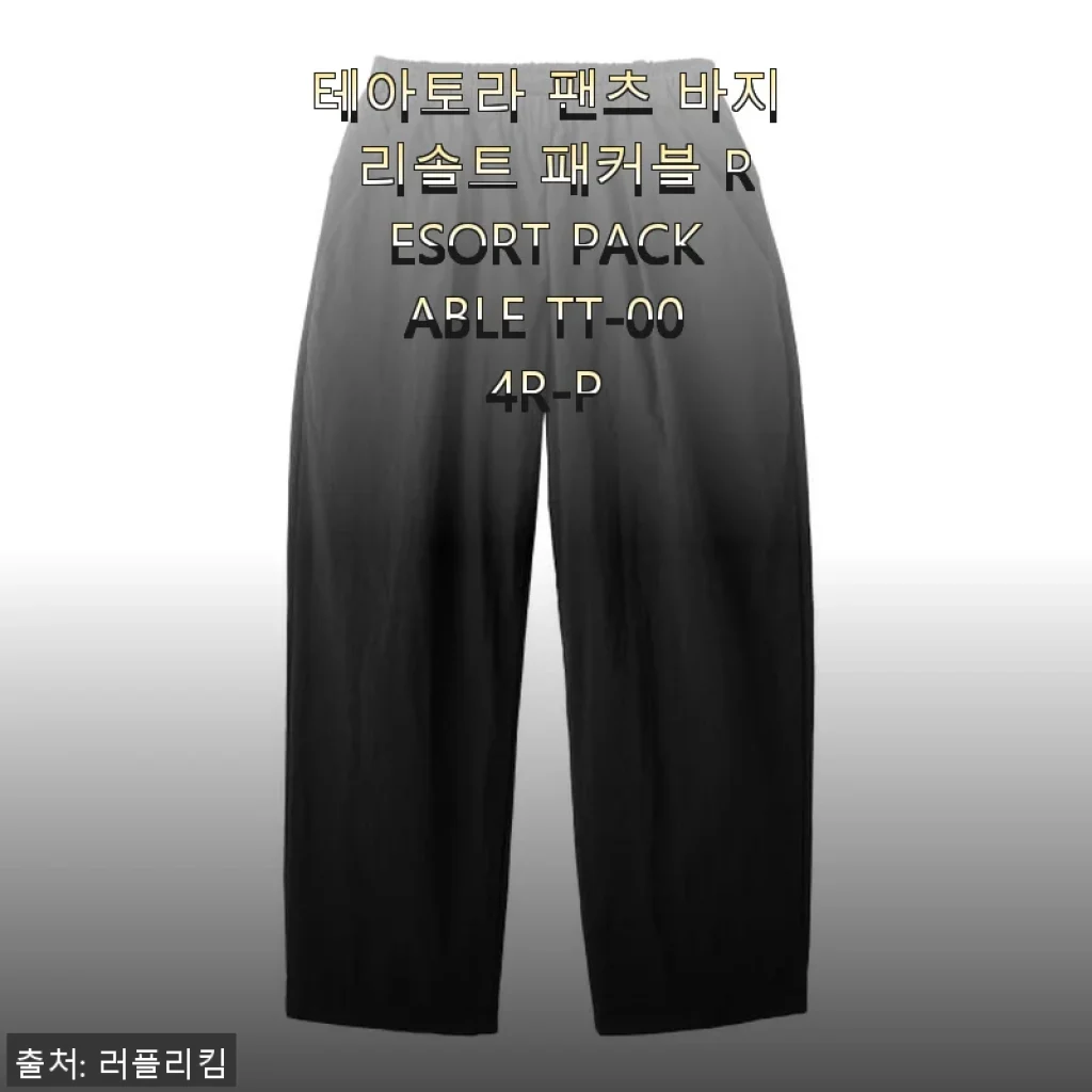 테아토라 팬츠 바지 리솔트 패커블 RESORT PACKABLE TT-004R-P 사용후기