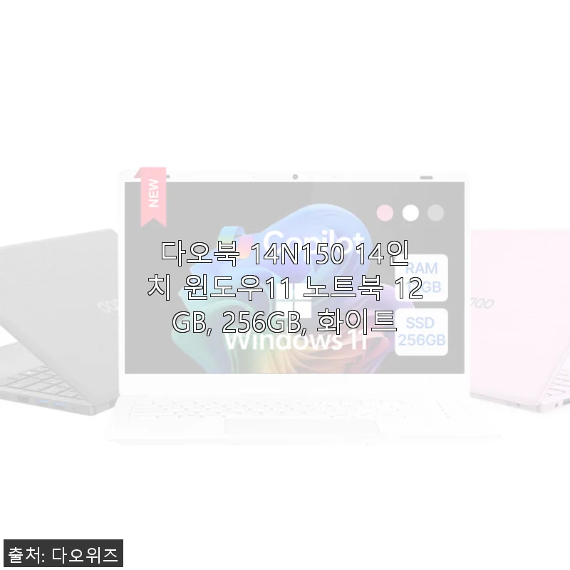 다오북 14N150 14인치 윈도우11 노트북 사용후기 - 가성비와 휴대성 모두 만족한 선택