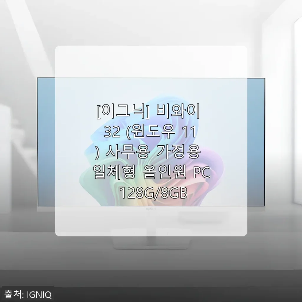 이그닉 비와이 32 윈도우11 올인원 PC 사용후기, 가성비 좋은 32인치 대화면의 매력