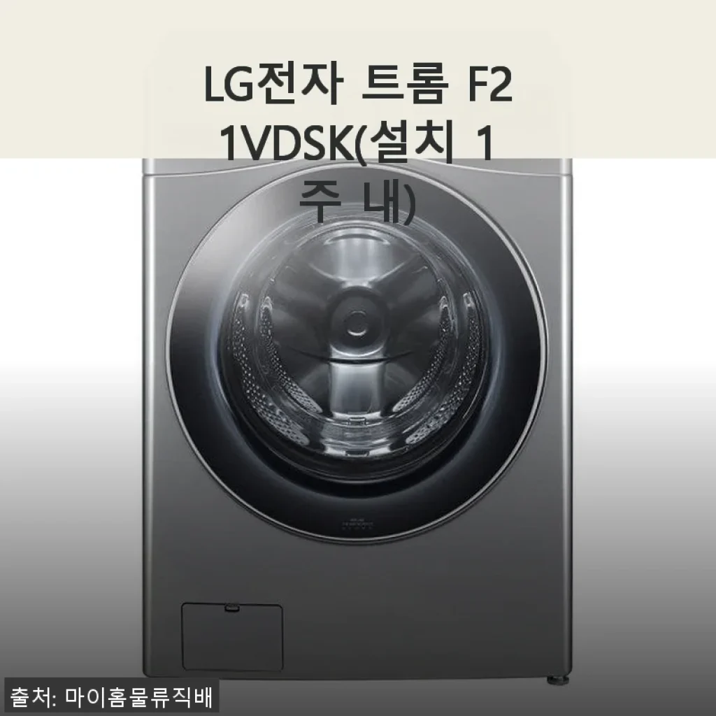 LG전자 트롬 F21VDSK 세탁기 사용 후기와 설치 경험 공유