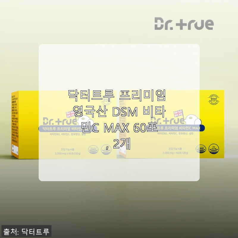 닥터트루 프리미엄 영국산 DSM 비타민C MAX 60포 2개 사용후기