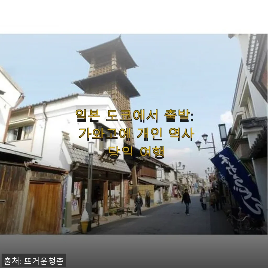 도쿄 출발 가와고에 개인 역사 당일 여행 후기, 직접 다녀와 보니