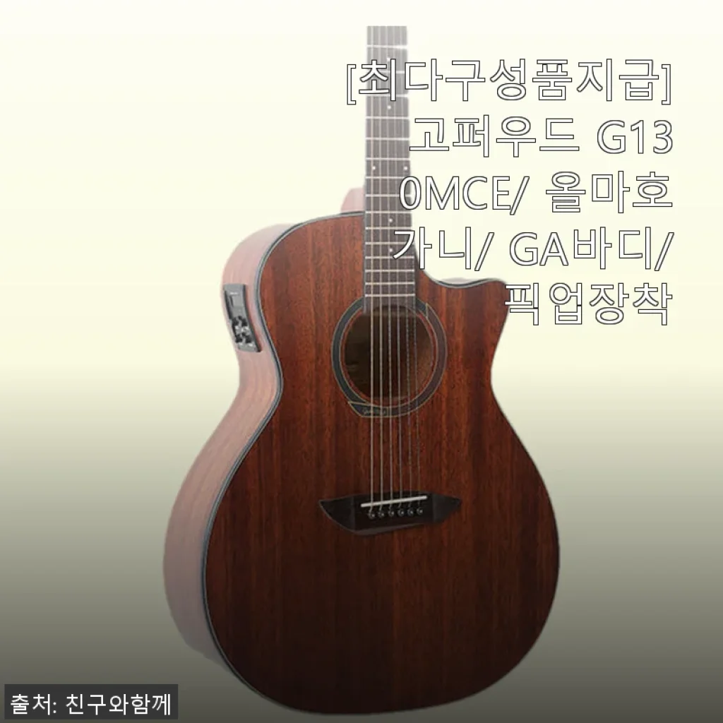고퍼우드 G130MCE 올마호가니 기타, 직접 사용해본 솔직한 후기