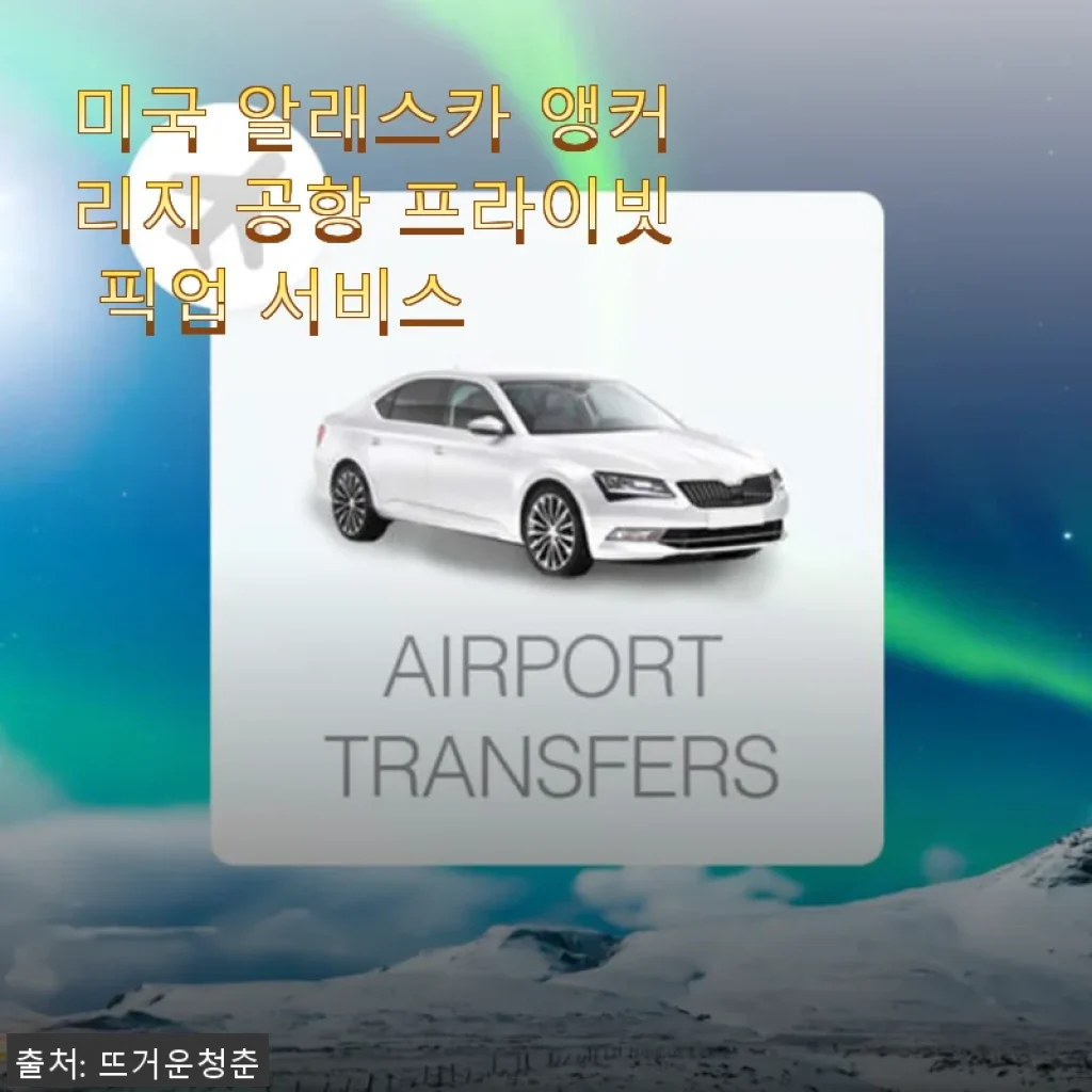 미국 알래스카 앵커리지 공항 프라이빗 픽업 서비스 사용후기