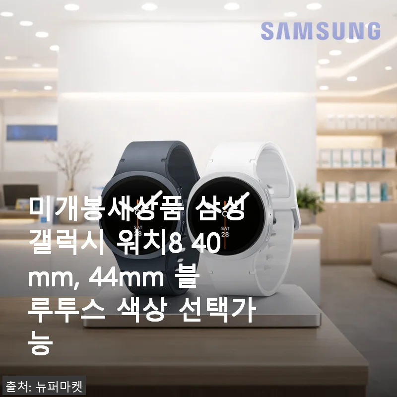 삼성 갤럭시 워치8 40mm 사용후기: 실용성과 디자인 모두 만족스러운 스마트워치