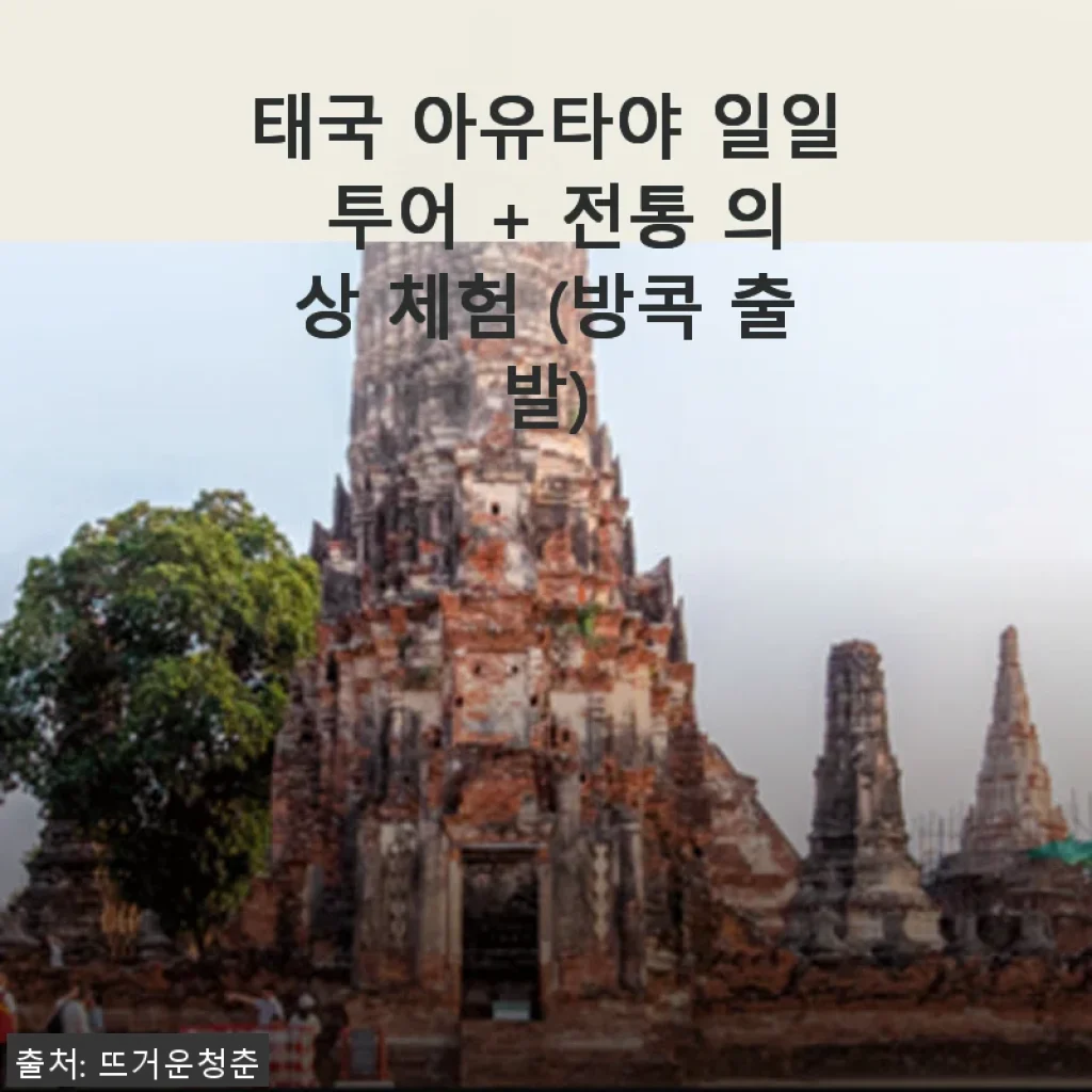 태국 아유타야 일일 투어 + 전통 의상 체험, 직접 체험한 생생 후기