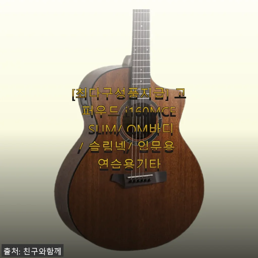 고퍼우드 i160MCE SLIM 연습용 기타, 직접 사용해보니 만족감이 높았던 이유