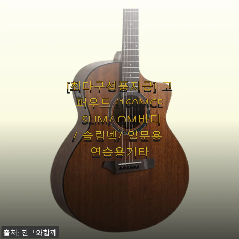 고퍼우드 i160MCE SLIM 연습용 기타, 직접 사용해보니 만족감이 높았던 이유