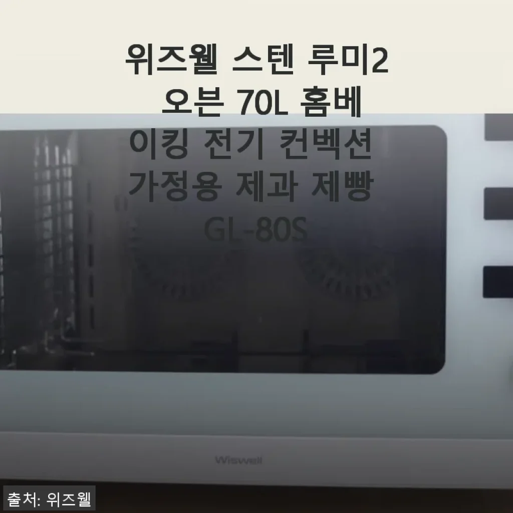 위즈웰 스텐 루미2 오븐 70L 사용후기 - 홈베이킹과 요리에 딱 맞는 대용량 컨벡션 오븐