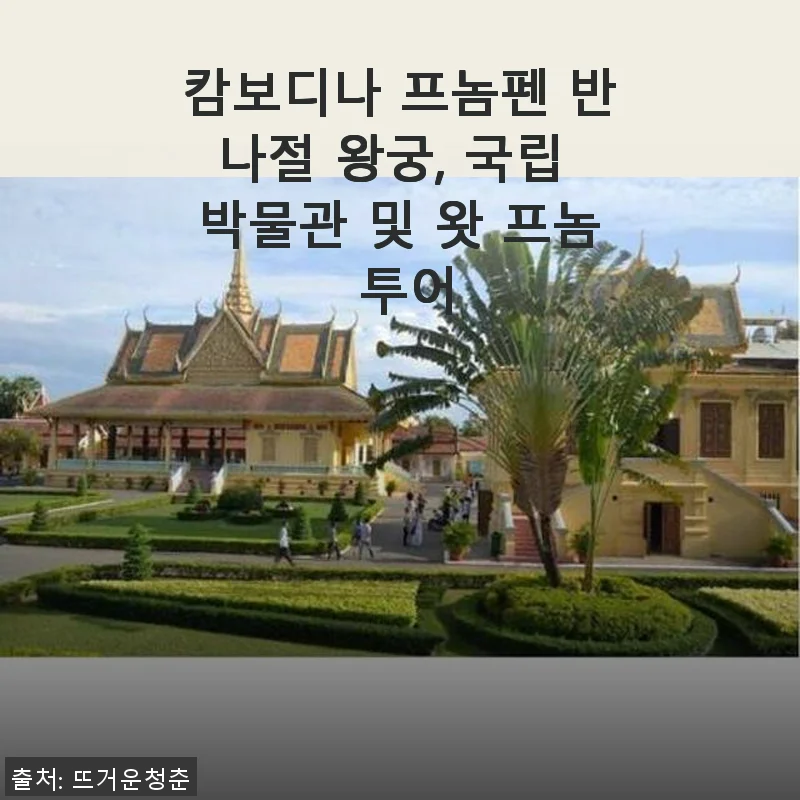 캄보디나 프놈펜 반나절 왕궁, 국립 박물관 및 왓 프놈 투어 사용 후기