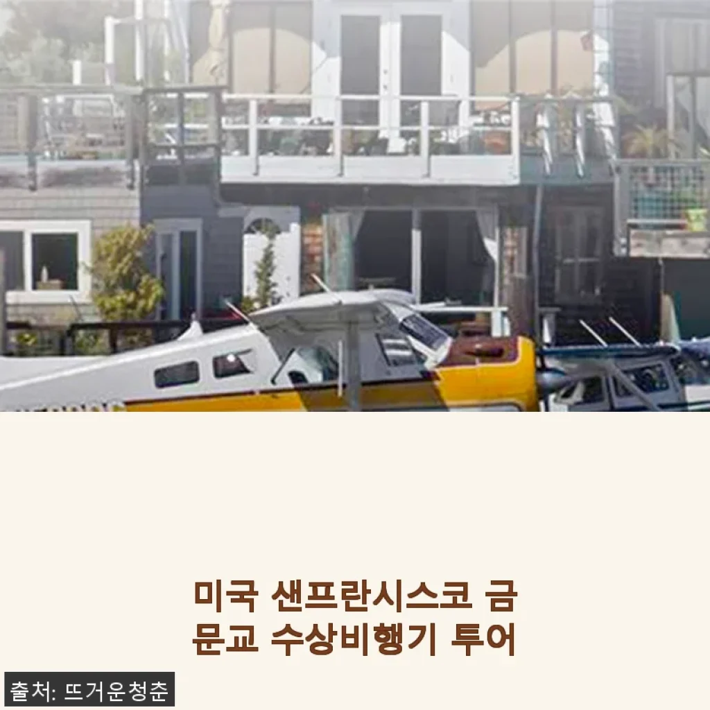 미국 샌프란시스코 금문교 수상비행기 투어, 직접 체험해본 생생한 후기