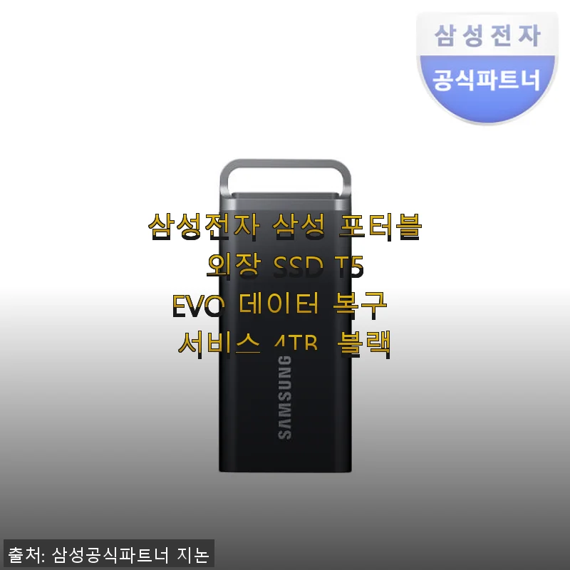 삼성 포터블 외장 SSD T5 EVO 4TB 사용후기: 빠르고 안정적인 저장 솔루션