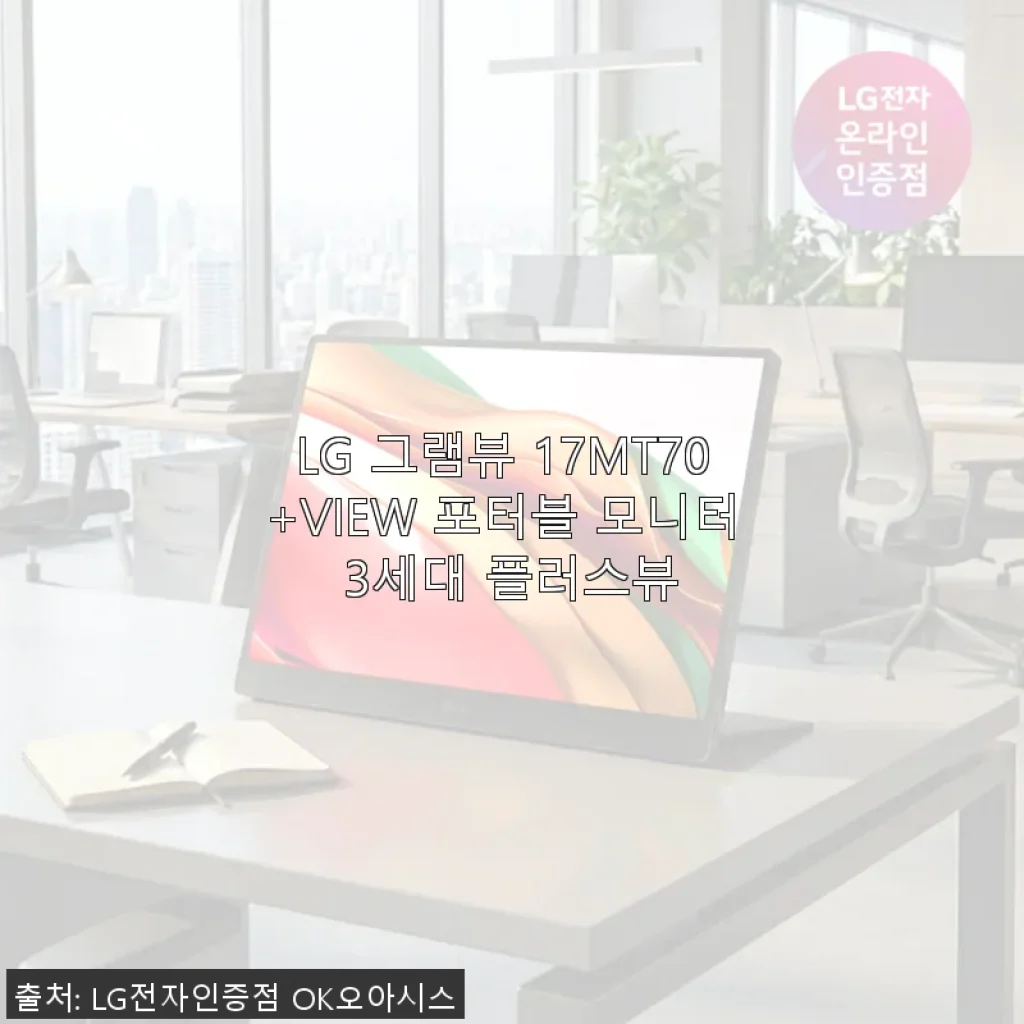LG 그램뷰 17MT70 +VIEW 포터블 모니터 3세대 플러스뷰 사용후기