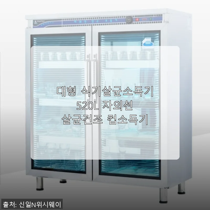 대형 식기살균소독기 520L 사용후기 및 제품 소개