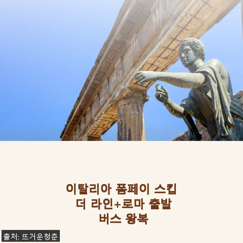 이탈리아 폼페이 스킵 더 라인+로마 출발 버스 왕복 이용 후기