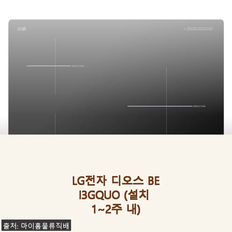 LG전자 디오스 BEI3GQUO 인덕션 사용후기 및 설치 경험 공유
