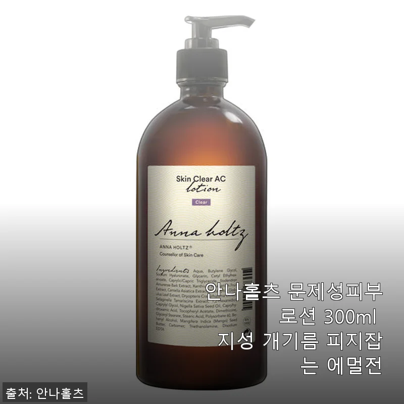 안나홀츠 문제성피부 로션 300ml 사용후기 - 지성 피부에 딱 맞는 피지 조절 에멀전