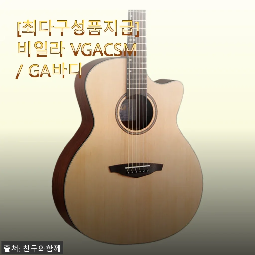 비일라 VGACSM/GA바디 기타 사용후기 - 입문자도 만족한 최다 구성품과 편안한 연주감