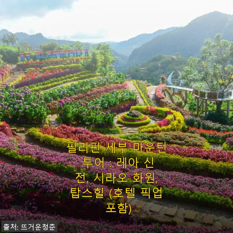 필리핀 세부 마운틴 투어 후기 : 레아 신전, 시라오 화원, 탑스힐 호텔 픽업 포함