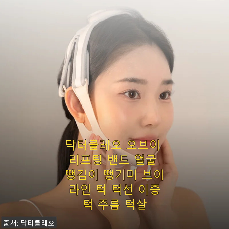 닥터클레오 오브이 리프팅 밴드 사용후기 - 얼굴 땡김이와 브이라인 관리에 도움 되는 제품