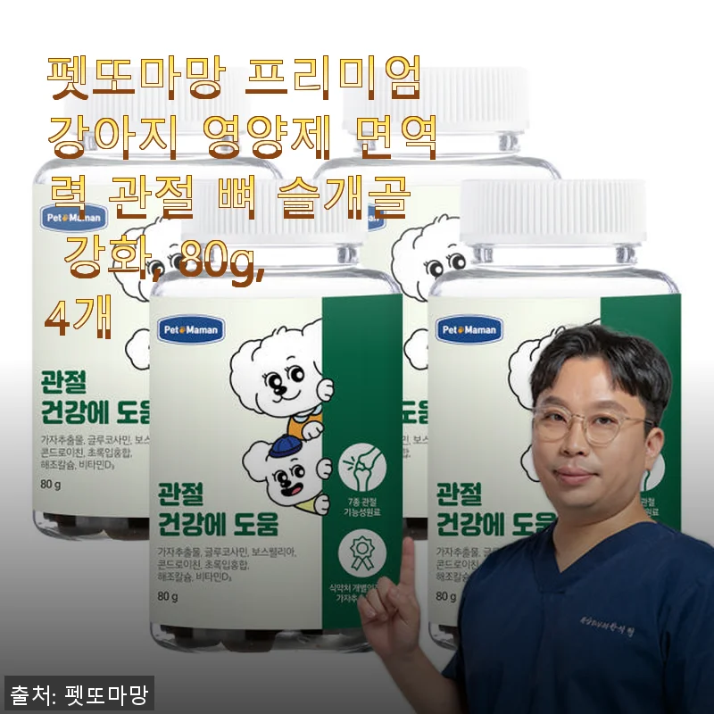 펫또마망 프리미엄 강아지 영양제 사용후기 - 면역력과 관절 건강까지 챙기다