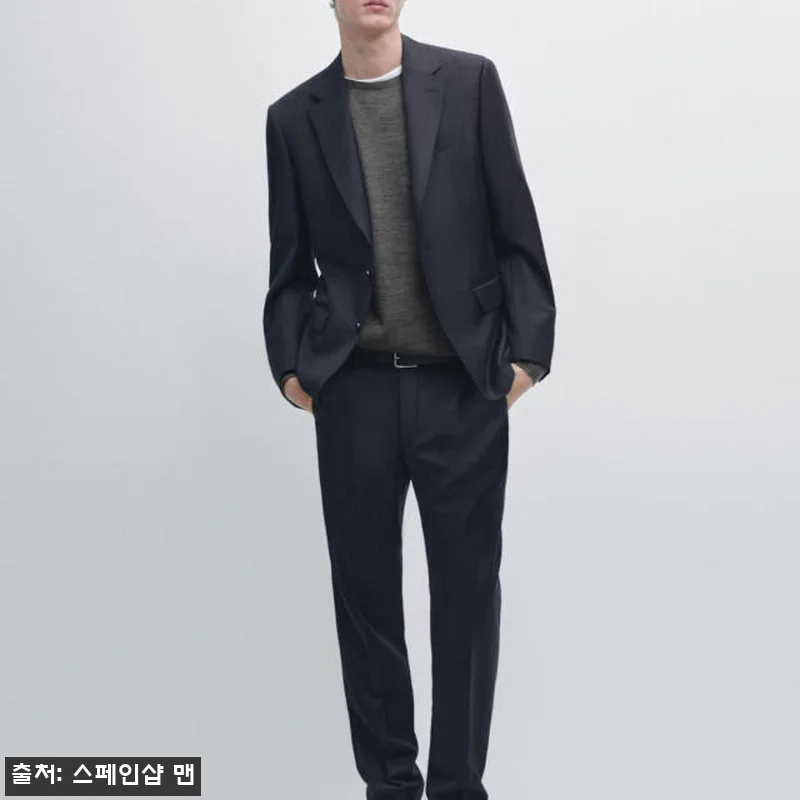 마시모두띠 울 스트라이프 수트 팬츠 관련 이미지 1