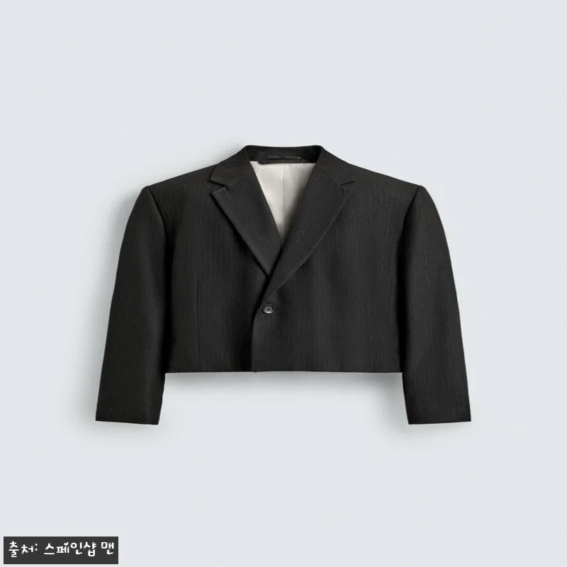 자라 크롭 핀스트라이프 수트 블레이저 관련 이미지 1