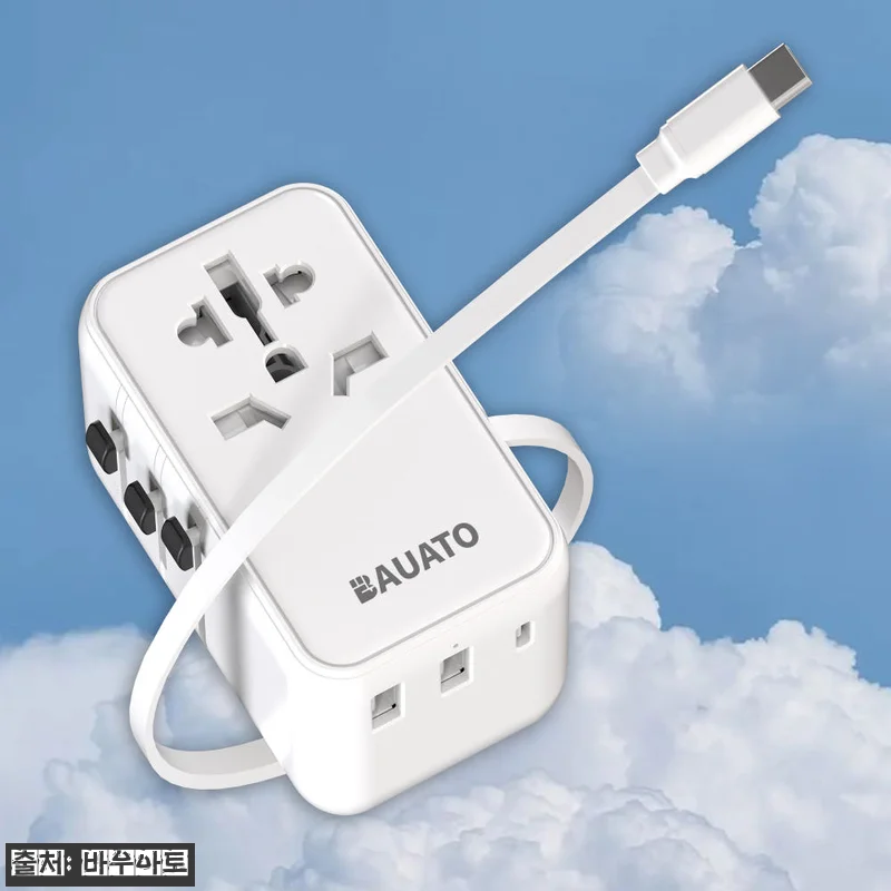 바우아토 USB 멀티탭 여행용 어댑터 관련 이미지 1
