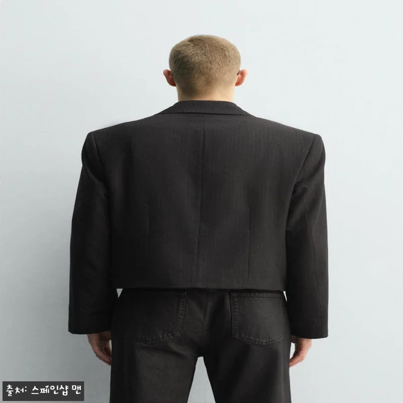 자라 크롭 핀스트라이프 수트 블레이저 관련 이미지 4