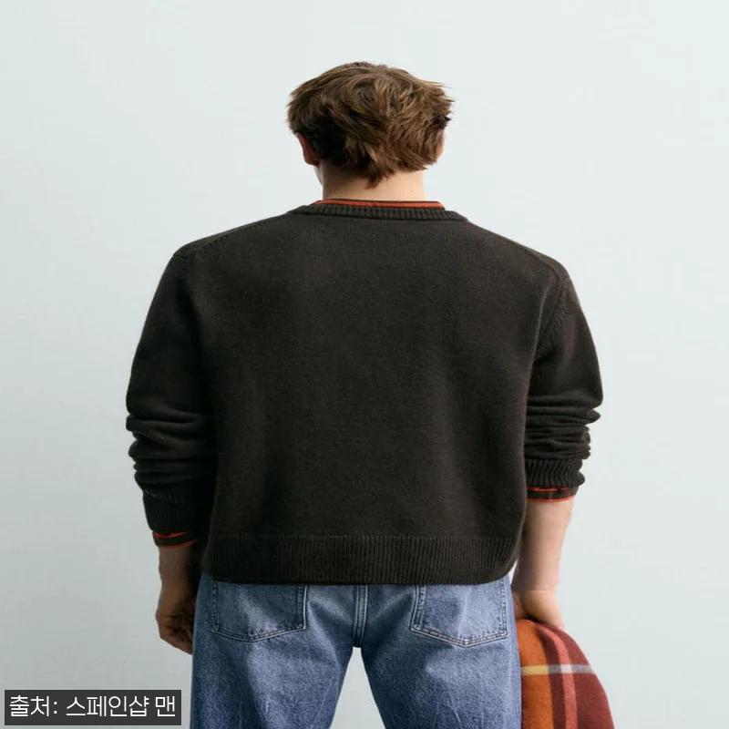 자라 울 캐시미어 라운드넥 스웨터 X 관련 이미지 4