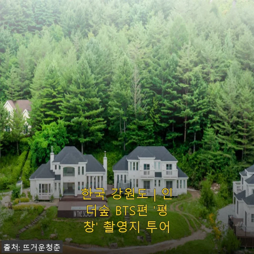 한국 강원도 인더숲 BTS편 '평창' 촬영지 투어 후기