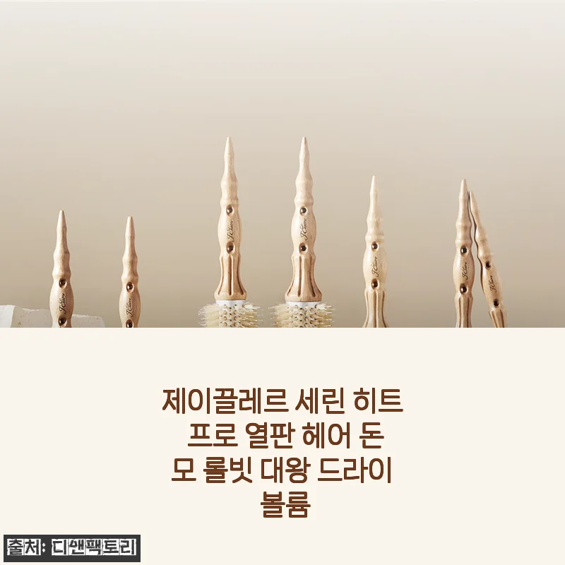 제이끌레르 세린 히트 프로 열판 헤어 돈모 롤빗 대왕 드라이 볼륨 사용후기