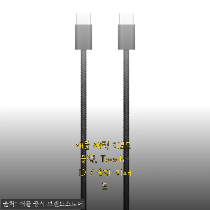 애플 매직 키보드 블랙 Touch-ID / 숫자 키패드 사용후기