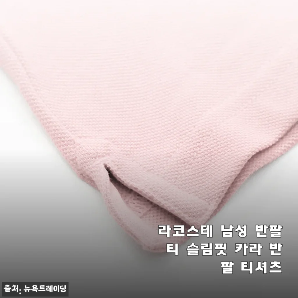 라코스테 남성 반팔티 슬림핏 카라 반팔 티셔츠 사용후기