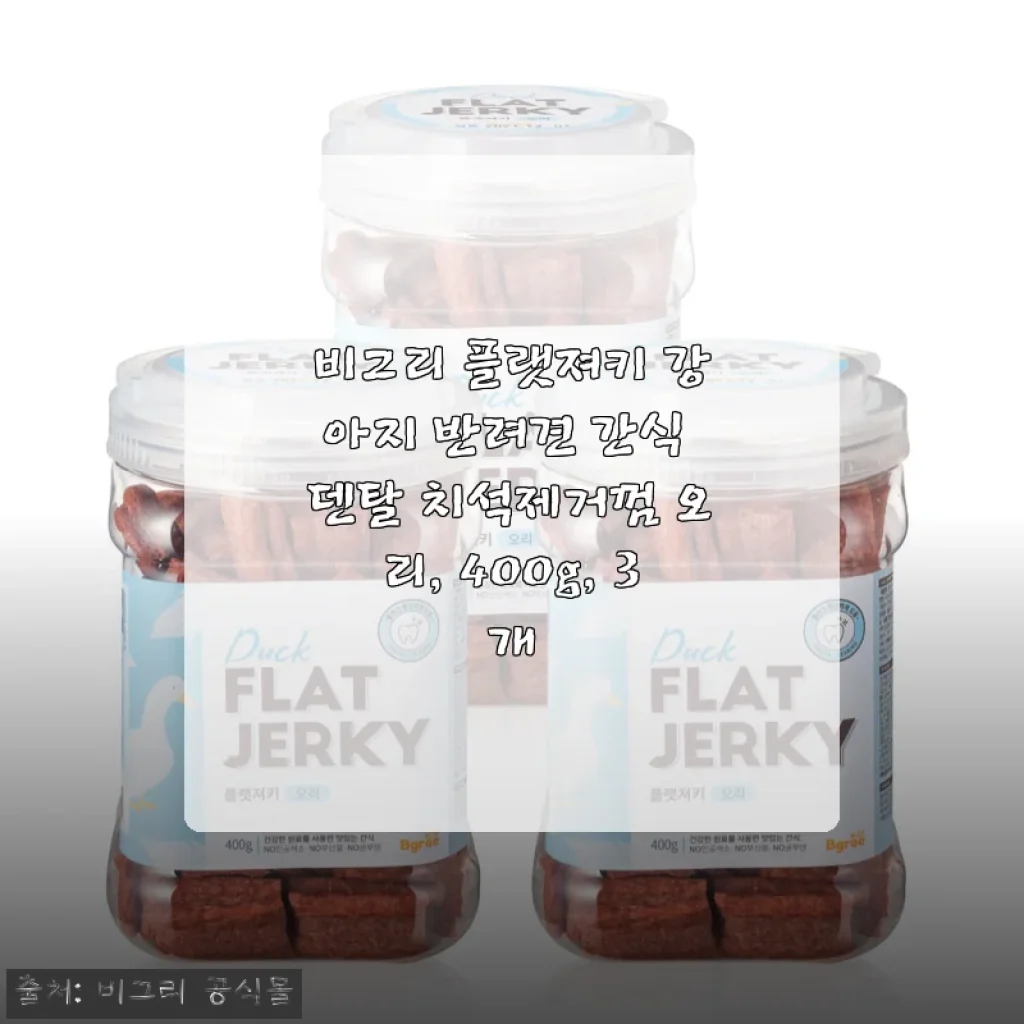 비그리 플랫져키 강아지 덴탈껌 사용후기: 우리 반려견 이빨 건강 지키는 선택
