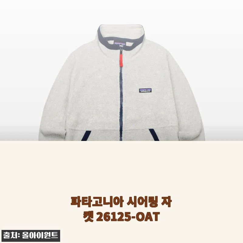파타고니아 시어링 자켓 26125-OAT 사용후기와 상세 소개