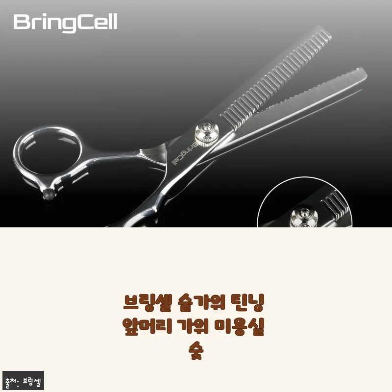 브링셀 숱가위 틴닝 앞머리 가위 미용실 숯 사용후기 - 집에서 홈미용 도전기