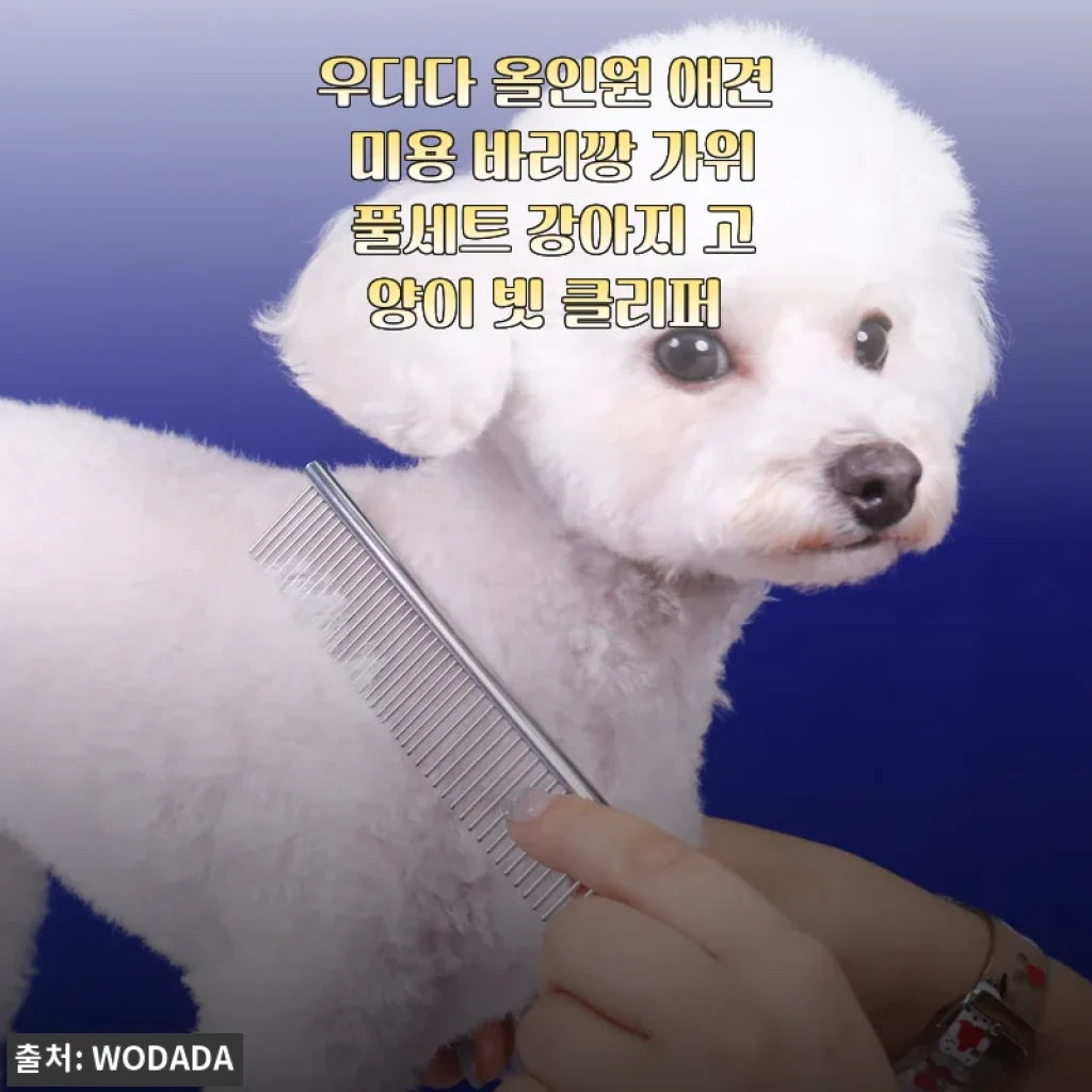우다다 올인원 애견 미용 바리깡 가위 풀세트 사용후기: 반려동물 털관리 완전 편해졌어요!