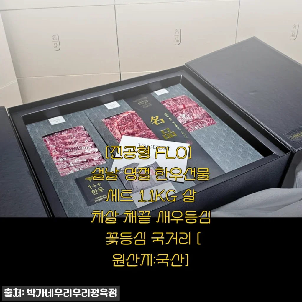진공형 FLO 설날 한우선물세트 1.1KG 사용후기와 구매팁