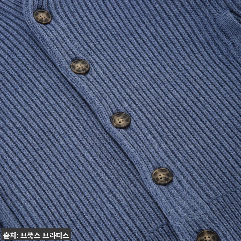 브룩스브라더스 코튼 립 숄 가디건 블 관련 이미지 3